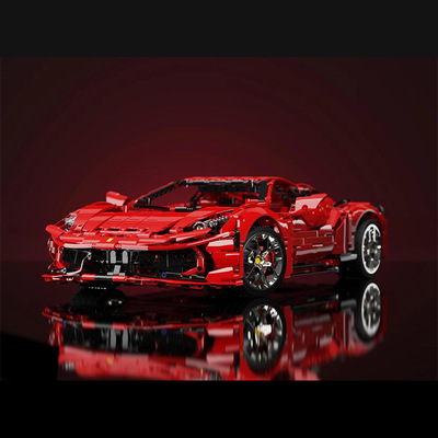 K盒子10304法啦利458积木拼装模型1：8大尺寸摆件DIY玩具跨境热销