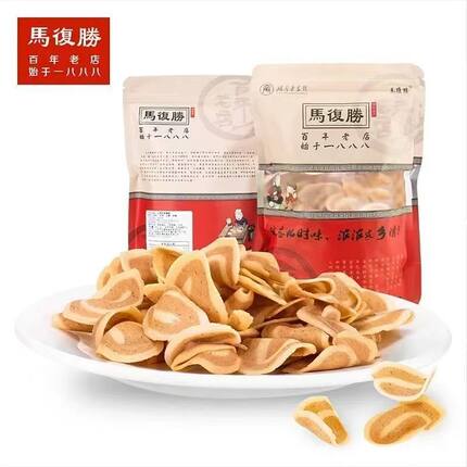 长沙伴手礼马复胜百年老店手工耳片小花片猫耳朵薄片超薄小吃
