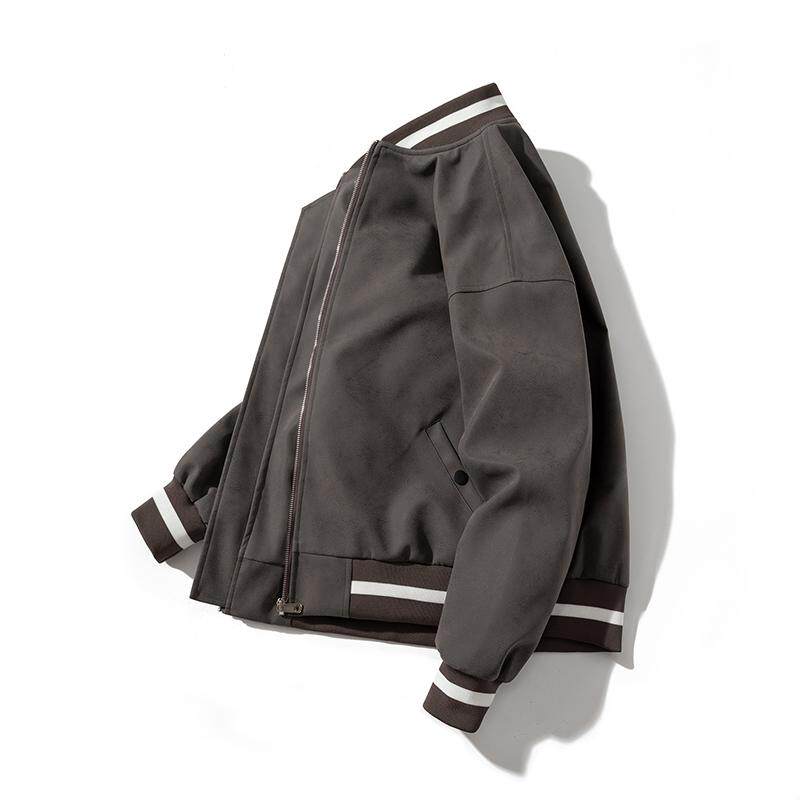 mYes牧野森美式复古棒球服外套男情侣春秋季薄款学生潮牌工装夹克