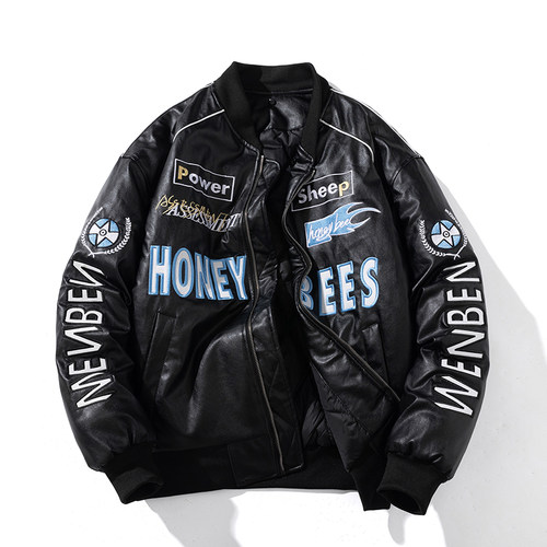 mYes牧野森街头机车皮衣