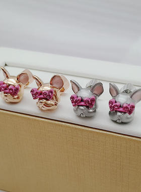 时尚风学生百搭耳钉项链