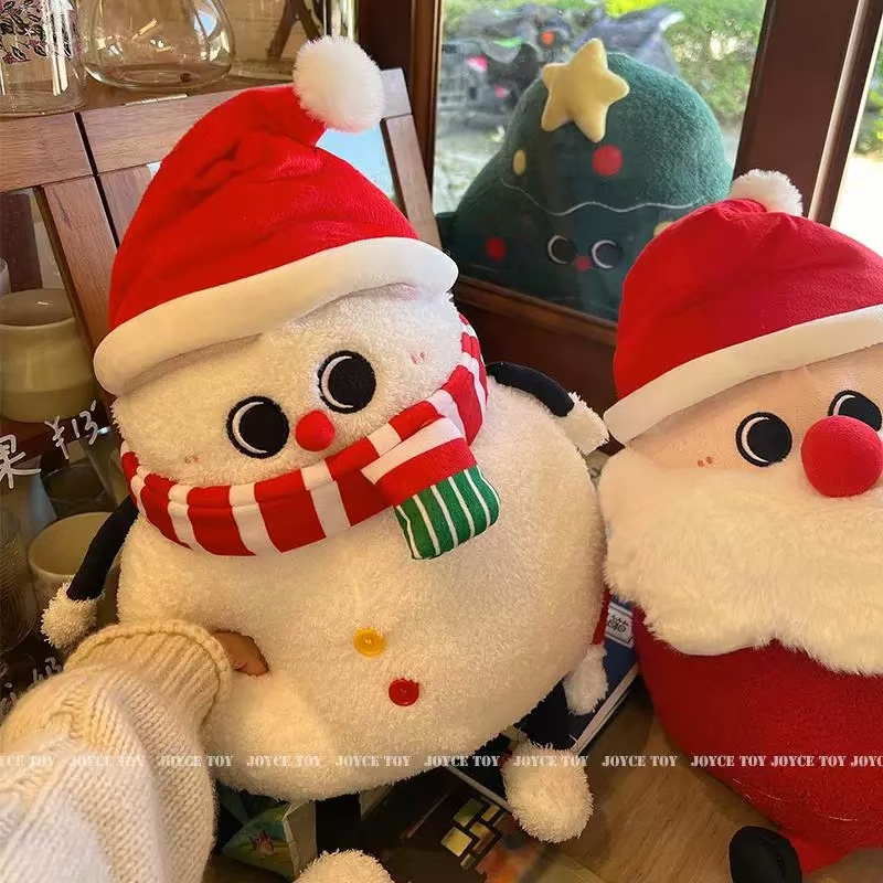 圣诞老人公仔毛绒玩具雪人玩偶麋鹿娃娃圣诞节礼物装饰圣诞树抱枕