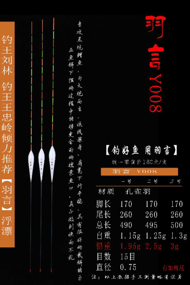 孔雀羽防爆顶黑坑顿口浮漂