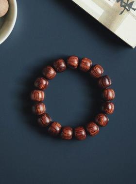 海黄油梨老料水波纹手串手链木质男女文玩念珠送礼礼品生日礼物