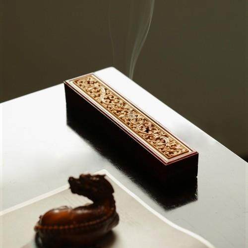 紫檀x黄杨木 | 卧香盒檀香炉香插木质焚香炉线香盒沉香熏香炉,家居饰品,香薰炉,淘宝优惠券,粉丝福利购,淘宝优惠卷