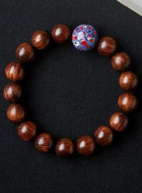 紫油梨 海黄老料1.2 约16g  木简约盘玩文玩念珠送礼饰品