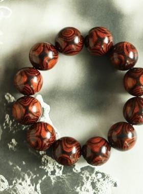 精品 海黄2.0对眼 京剧脸谱  重38.2g手串木简约盘玩文玩念珠送礼