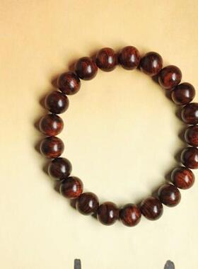 海黄 水波纹10x11mm 桶珠 约14g 手串木简约盘玩文玩念珠送礼