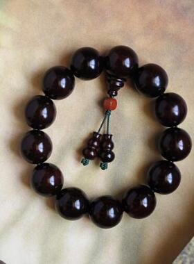 小叶紫檀细棕眼颗颗金星 1.8 约51.8g手串木简约盘玩文玩念珠送礼