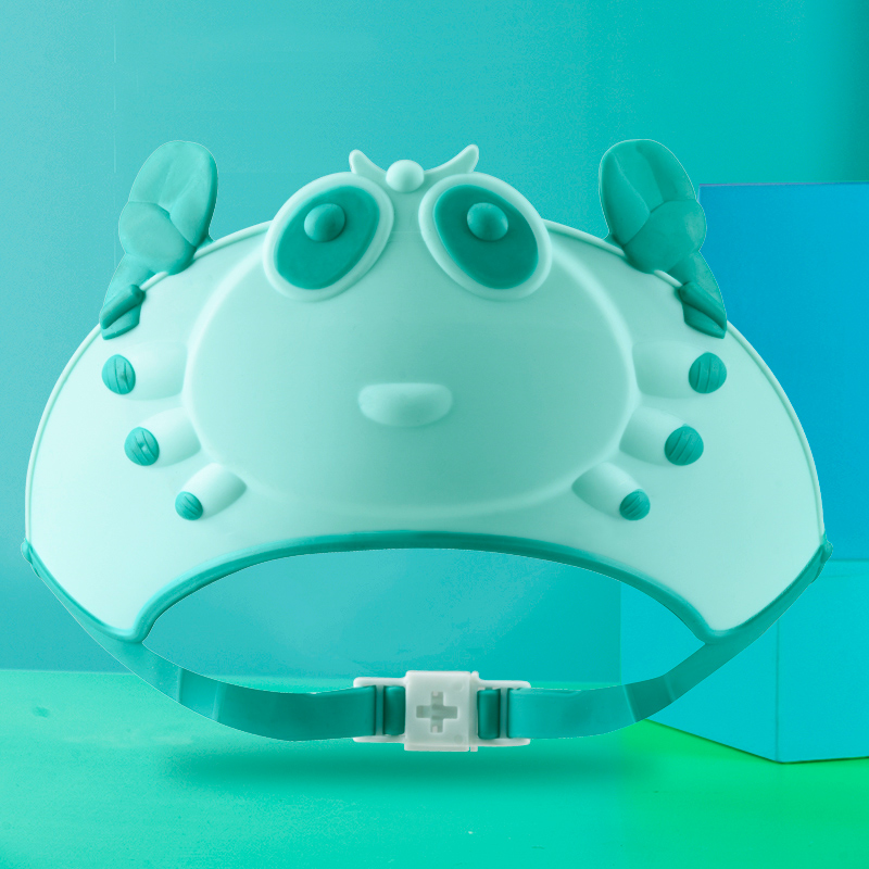 儿童洗头帽,宝宝浴帽,洗头神器硅胶可调节插扣防水护耳6个月成人