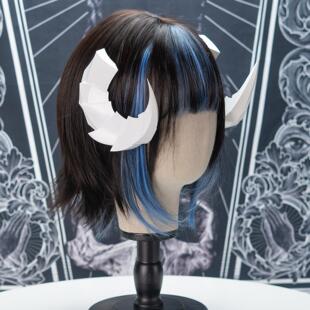 洛丽塔Lolita原创头饰发饰山羊角龙角哥特搞死暗黑百搭萝莉配饰