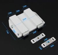 Средний отскок с двойным поглощающим нагрузкой 70 кг [ABS Plastic] White