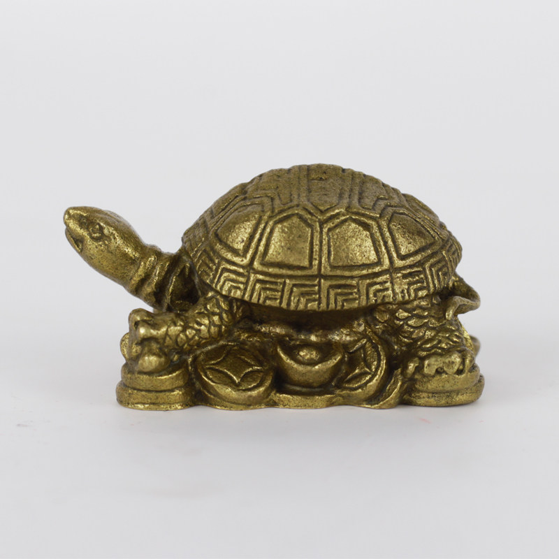 纯黄铜乌龟摆件金钱龟工艺品铜龟客厅家居装饰品铜长寿龟礼品摆件