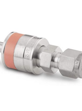 【SS-QC6-D-600K2】Swagelok世伟洛克QC6快速接头管径3/8in橙色