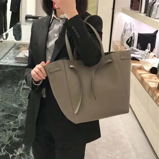 大容量真皮牛皮Cabas phantom托特包购物袋 单肩手提翅膀包妈咪包