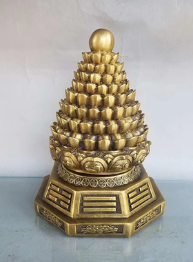 纯铜九转乾坤炉12生肖元宝塔中式铜器家居装饰品招财桌面客厅摆件