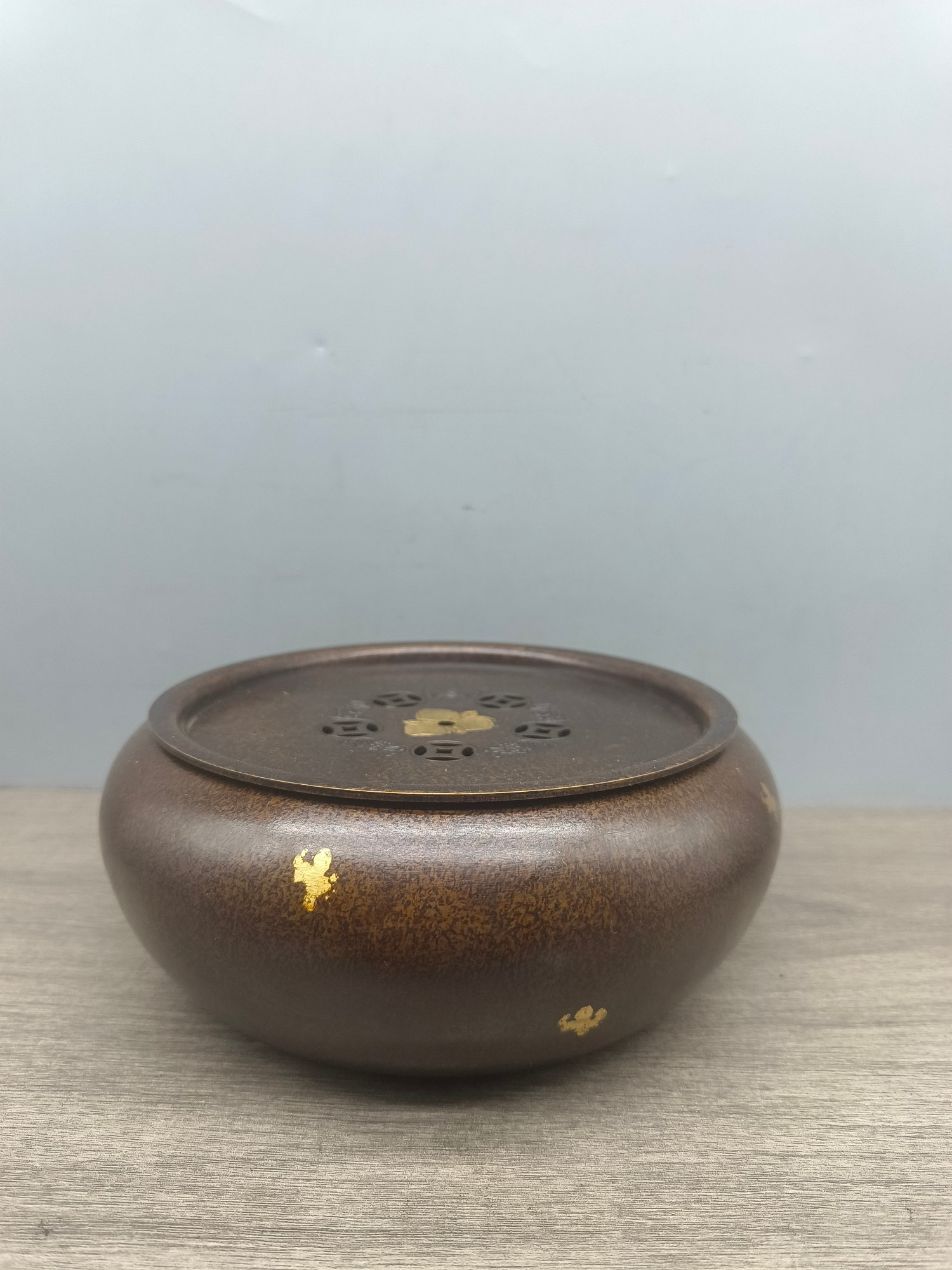 纯铜鎏金熏香炉摆件家居装饰工艺品铜器熏香炉摆设