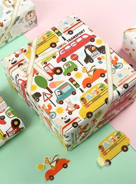 包装纸独角兽 kids birthday gift wrapping paper Christmas