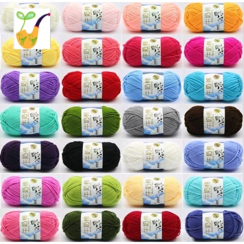 1 pc Knitting Crochet Milk Soft Baby Cotton Wool Yarn 50g