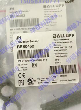 全新巴鲁夫接近开关 BES0452 BES M12MG-PSC40A-S04G-W12实物拍摄