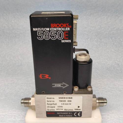 美国BROOKS 气体质量流量计 5850E/B1A1B4B 0-20slpm N2 原装现货