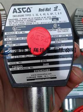 美国ASCO电磁阀两通电磁阀EF8262H214 EF8262H182 24VDC正品