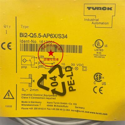 图尔克TURCK全新原装正品现货感测器接近开关BI2-Q5.5-AP6X/S34