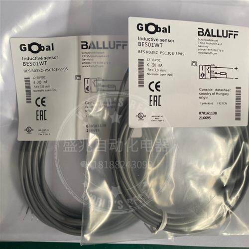BES01WT BES R03KC-PSC30B-EP05 三线PNP常开传感器