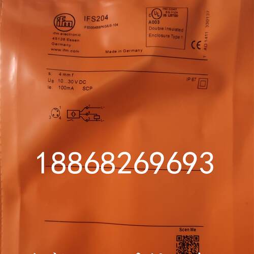 全新易福门电感式接近开关传感器IFT203..IFS244..IFC204质保1年