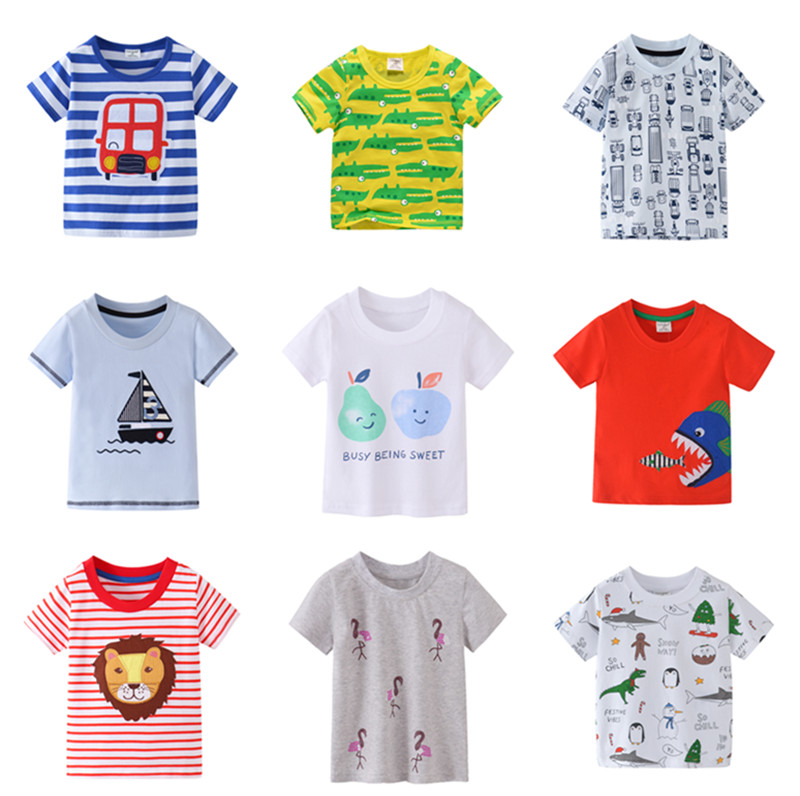 微瑕疵特价夏季短袖T恤 纯棉男女童半袖上衣儿童便宜上衣码数偏小