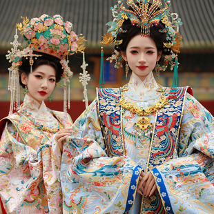 日常可穿明制汉服冬装大明贵女气质后宫皇后娘娘闺蜜照超出片服装
