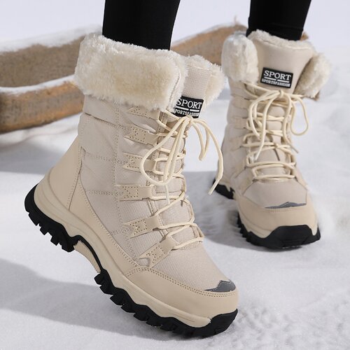 RONTA女加绒保暖防水防滑雪地靴