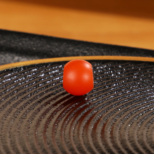 天然南红散珠BD4 直径8.2mm大孔珠保山南红单珠隔珠配珠单颗配饰