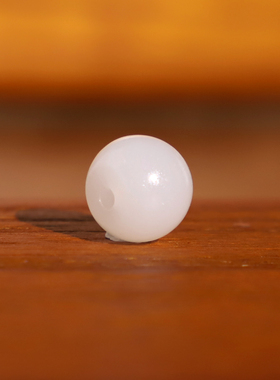 新疆和田白玉散珠YG5隔珠哑光