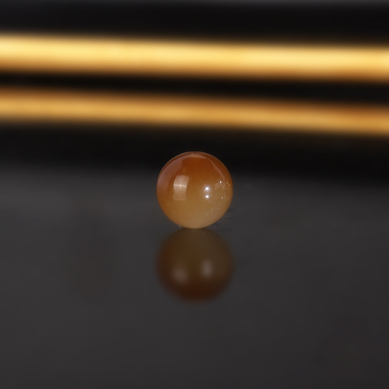 天然新疆且末糖料和田玉糖白散珠8mm 羊脂玉单珠配珠隔珠