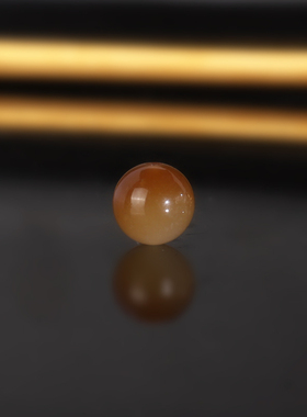 天然新疆且末糖料和田玉糖白散珠8mm 羊脂玉单珠配珠隔珠