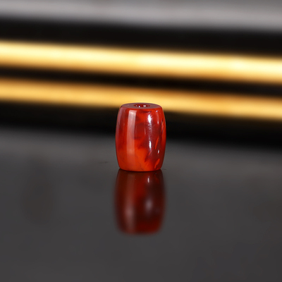 原矿天然川料南红桶珠 8x10mm 1519号  南红散珠配珠隔珠