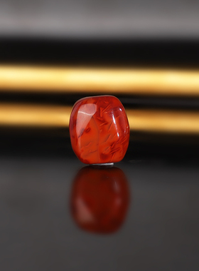 天然川料瓦西南红随型珠散珠 1669号 直径10x11x7mm 一物一图