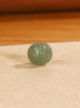 新疆青玉湖水绿配珠散珠