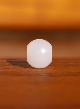 新疆和田白玉散珠YG4隔珠哑光