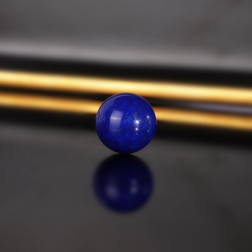 天然阿富汗青金石散珠15.7mm 601号  帝王蓝青金配珠隔珠隔珠