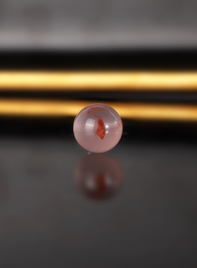 天然川料南红散珠1158号 10.6mm 冰飘飘花高冰荔枝栋配珠单珠