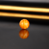 天然老蜜蜡单珠128号 直径8.5mm古董老蜡妖花散珠满蜜满蜡DIY配珠