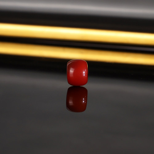 原矿瓦西南红老型珠散珠 直径8.5X6.6mm N151 高货牛血红单珠配珠