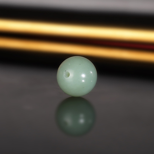 天然俄料碧玉粉青散珠12mm 212号 哑光羊脂玉配珠单珠隔珠