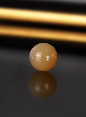 天然新疆且末糖料和田玉糖白散珠10mm 2198号 羊脂玉单珠配珠隔珠