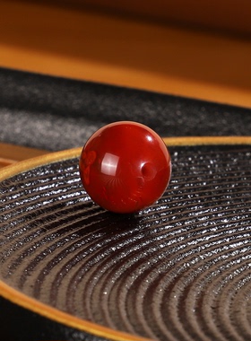 原矿天然川料瓦西南红散珠11.1mmCD23牛血红配珠满肉锦红单颗配饰