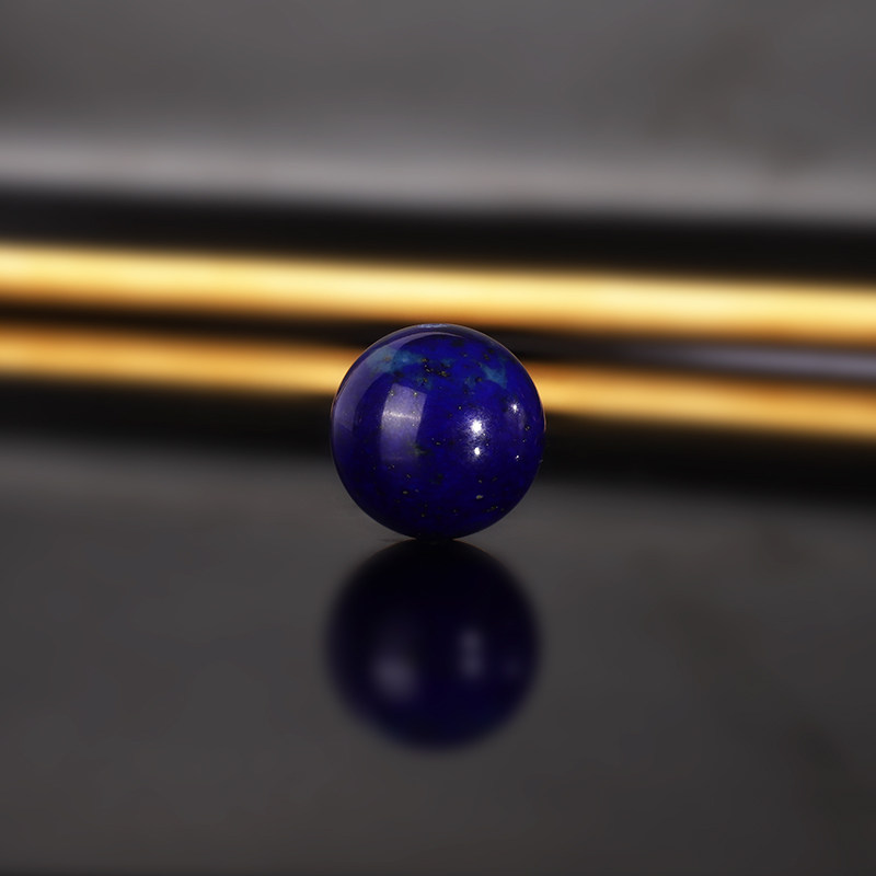 天然阿富汗青金石散珠15mm 598号  帝王蓝青金配珠隔珠隔珠