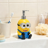 可爱卡通小黄人按压瓶乳液空瓶卫生间洗发水沐浴露洗手液分装 瓶子