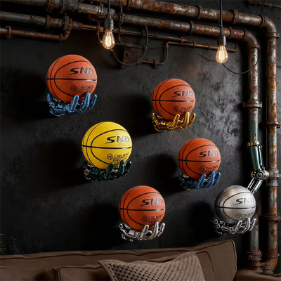 赛博朋克篮球足球收纳支架展示架